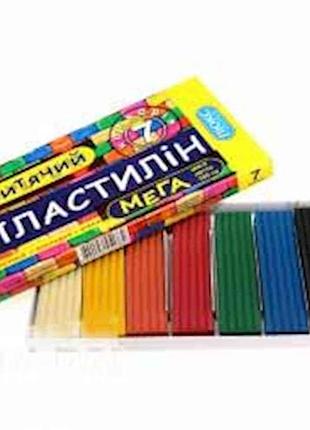 Пластилин детский 7 цветов 130г по-150 тм люкс колор
