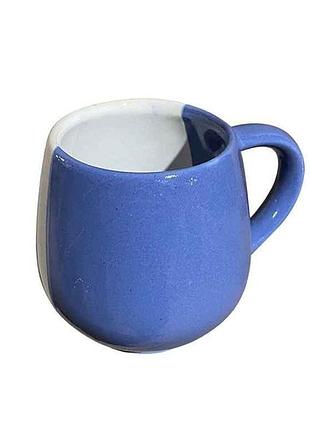 Чашка 450мл коньячна біло-синя тм словянськ