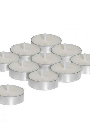 Свечи парафиновые 100шт/уп 3ч.горение таблетка тм bolsius