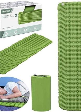 Матрац-велюр 188х58,5х6,5см зелений 69 615 тм metr