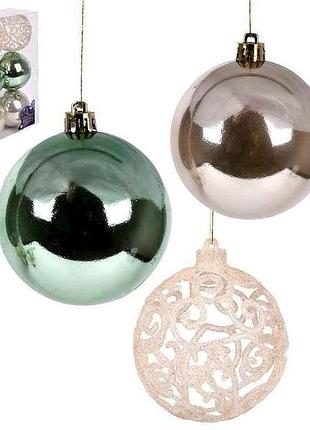 Набор елочных шаров 8см 6шт/наб 9293 тм stenson