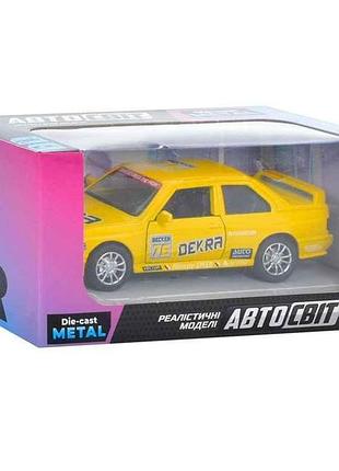 Машинка as-2959 11см желтый металл тм автосвет