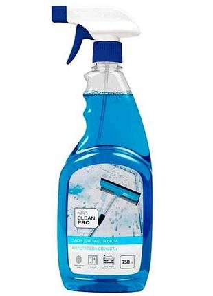 Средство для мытья стекол и зеркал триггер 500мл профессийный хрустальная свежесть тм neocleanpro