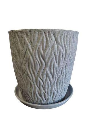 Горшок керамический полумя кожа 10л тм авангард