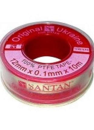 Фум лента красная 12*0, 1*10м тм santan