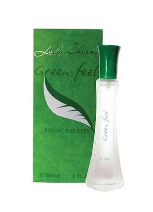 Туалетна вода жін. green feel (30мл.) тм lady charm