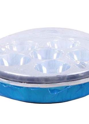 Оптика передняя 12v фары круглой (линза с ободом) 81 led диаметр 140мм дельта/альфа am-124 тм tata