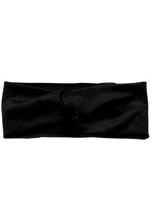 Повязка черная жен. плюш узкая тм indena