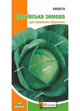 Капуста белообразная харкивская зимняя (20 пачек) 0,5г тм яскрува