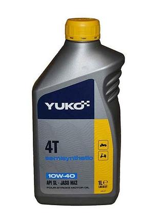 Масло полусинтетическое для 4-так. техники semisynthetic 4t 10w-40 1л тм yuko