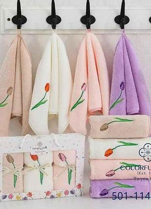 Набір рушників мікрофібра 3шт/уп арт.501-114 тм colorfulhome