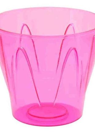 Кашпо 3,8л аркада 204мм рожевий тм еталон-с