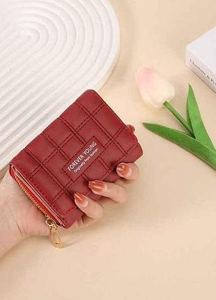 Кошелек женский 8,5*10,5см арт.s822-4 красный экокожа тм китай