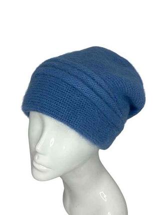 Шапка темный джинс женская триша р.универсальный тм лирус