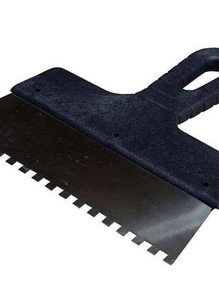 Шпатель 6*6 200мм для клею, зубчастий арт.50564 тм woffmann