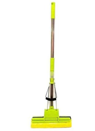 Швабра с отжимом 37см с телескопической ручкой 104см no7024 тм prc