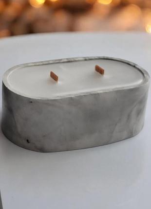 Свеча lagom в овальном кашпо без аромату