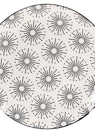 Тарілка мілка 200мм фарфор clw-18 №8 сніжана (6 шт в уп) тм interos