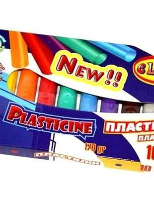 Пластилін 10 кольорів чисті руки , eco, 170гр., 7626, class тм class
