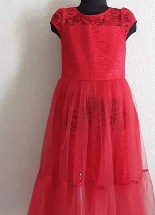 Шикарное красное платье !!!