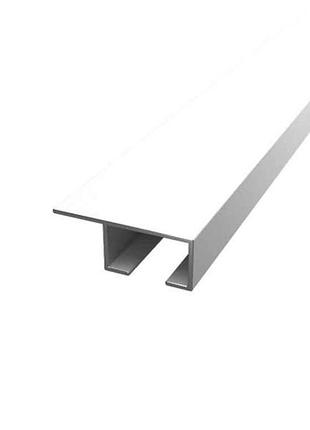 Карниз алюмінєвий 2м білий пас-2288 23,9х9 (комплект) тм alupro