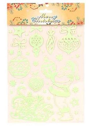 Наклейки для окон 16*25см christmas r33929/8 тм stenson