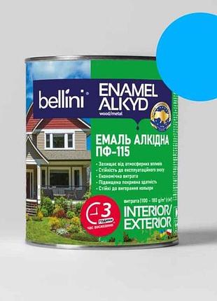 Емаль алкідна пф-115 світло-блакитний 0,9кг тм bellini