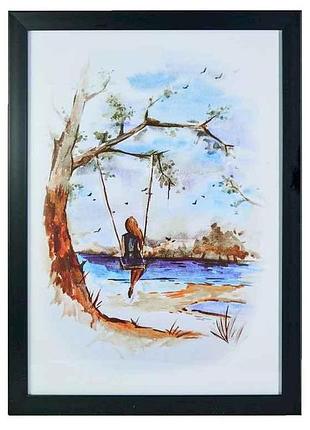 Фоторамка 15-21 (а5) чорна без золота pl15 тм ramka