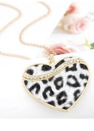 🏵красивая крупная подвеска сердце кулон на цепи, новая! арт. 1746