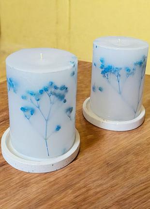 Набор свечей «небесная легкость» на подставках, с ароматом кофе