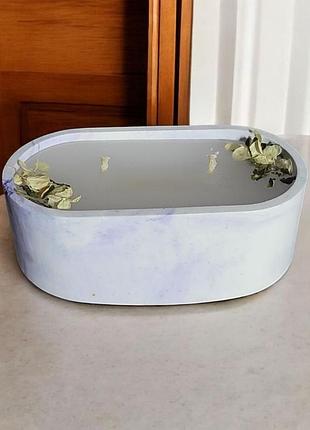 Овальная свеча «уют» с ароматом мандарин