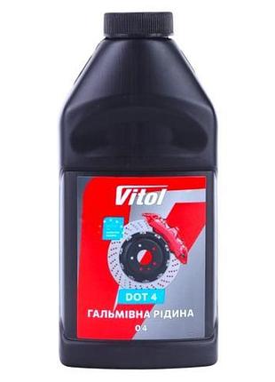 Тормозная жидкость vitol dot-4 (375 г/0,4 л)