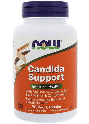 Противокандидное средство, candida support, now foods, 90 капсул