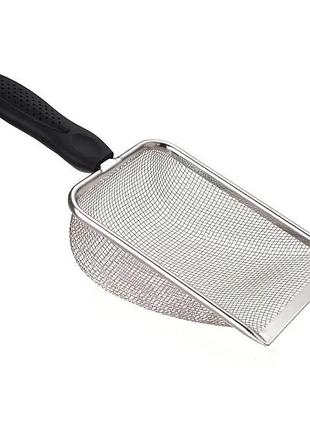 Совок для кошачьего туалета из нержавеющей стали