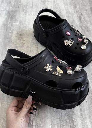 Кроксы crocs на платформе y2k dollskill
