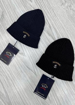 Мужская шапка paul & shark lux синяя