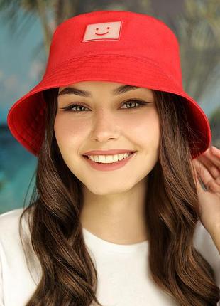 Панама «smile»(1423), красный