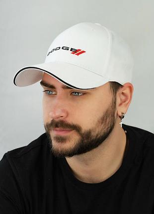 Бейсболка мужская «dodge»(1693), белый