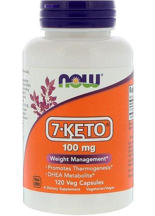 7 кето dhea, 7-keto, now foods, 100 мг, 120 капсул