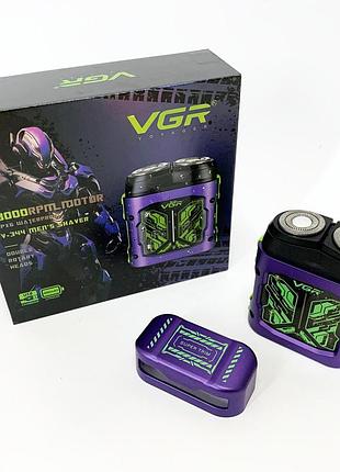 Електробритва чоловіча бездротова vgr v-344, професійна бритва для волосся, бритви акумуляторні dq-86