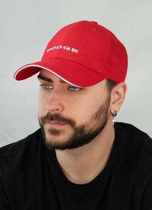 Бейсболка мужская «dodge»(1693), красный