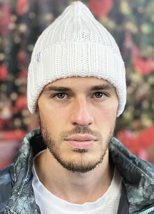 Мужская шапка-колпак «феникс», белый