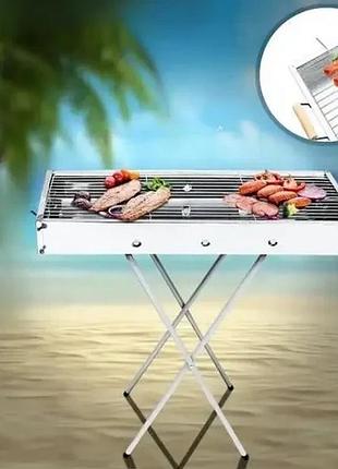 Переносний мангал barbecue tray 770t md-008 809 (80*30*78см)