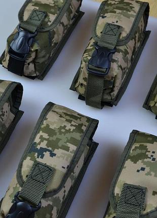 Подсумок на 2 магазина двойной из кордуры пиксель molle тактический kl-83