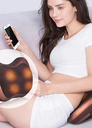 Массажер для шеи с прогреванием, массажная подушка для дома, домашний массаж шеи, шейный масажер tf-52