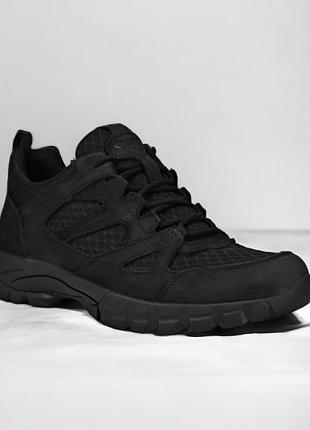 Тактические летние кроссовки. 36-47р черные. специальная подкладка - ноги дышат! stlm-1017 47