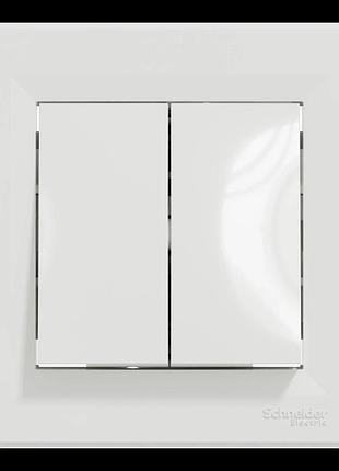 Вимикач 2-кл. білий прохідний schneider electric asfora eph0600121