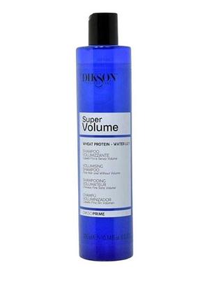 Dikson super volume shampoo шампунь для волосся з ефектом об`єму, з протеїнами пшениці 300, 8000836138979