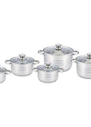 Гарний набір каструль з антипригарним покриттям, набір посуду каструль електричних плит yz-61