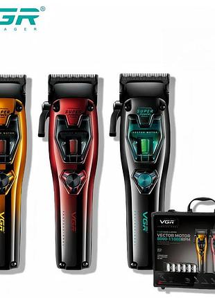 Беспроводная машинка для стрижки для дома vgr окантовочная машинка стрижки аккумуляторная fq-25